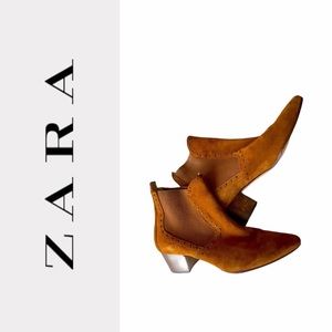 Zara Suede booties